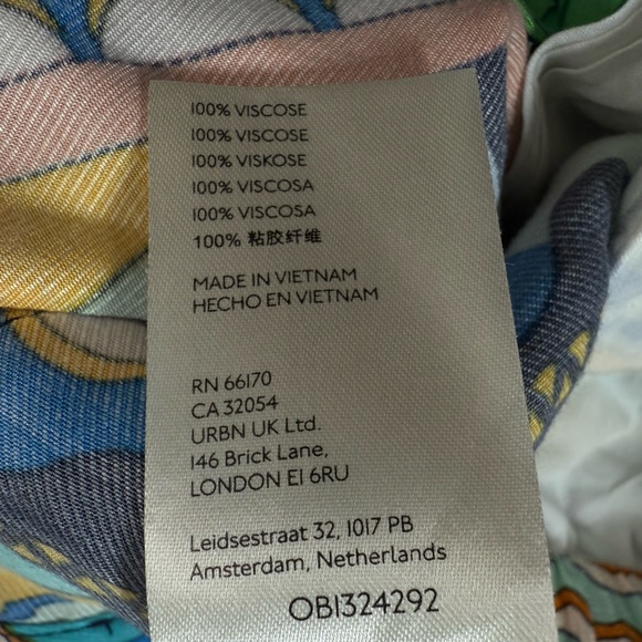 Maeve by Anthropologie Pants Size 0 Colorful Print Sunshine Wide Leg Viscose - Picture 6 of 9